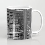 A book lovers dream - Cast-iron Book Alcoves Cincinnati Library black and white photography Coffee Mug Gallery Image 1