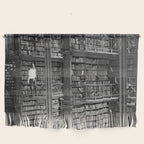 A book lovers dream - Cast-iron Book Alcoves Cincinnati Library black and white photography Wall Hanging Gallery Image 1