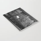 A book lovers dream - Cast-iron Book Alcoves Cincinnati Library black and white photography Notebook Gallery Image 3