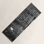 A book lovers dream - Cast-iron Book Alcoves Cincinnati Library black and white photography Yoga Mat Gallery Image 1