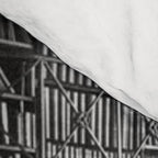 A book lovers dream - Cast-iron Book Alcoves Cincinnati Library black and white photography Comforter Gallery Image 4
