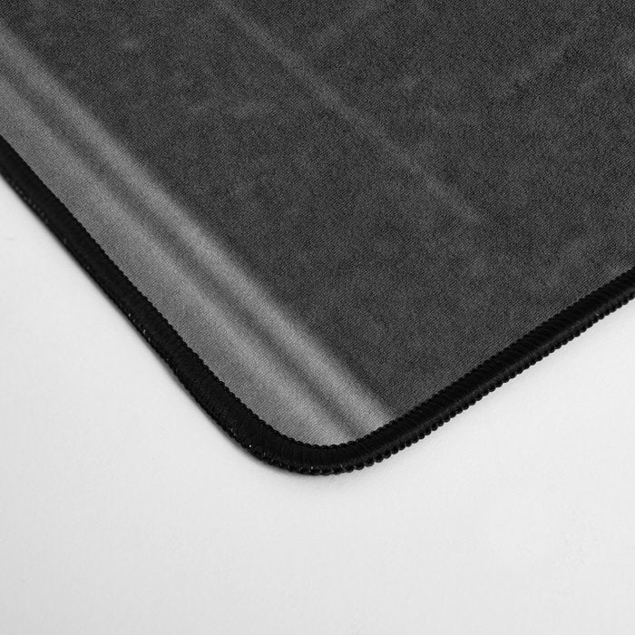 A book lovers dream - Cast-iron Book Alcoves Cincinnati Library black and white photography Desk Mat Gallery Image 4