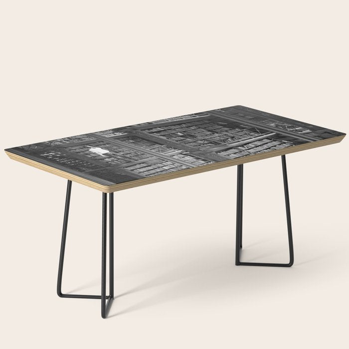 A book lovers dream - Cast-iron Book Alcoves Cincinnati Library black and white photography Coffee Table Gallery Image 1