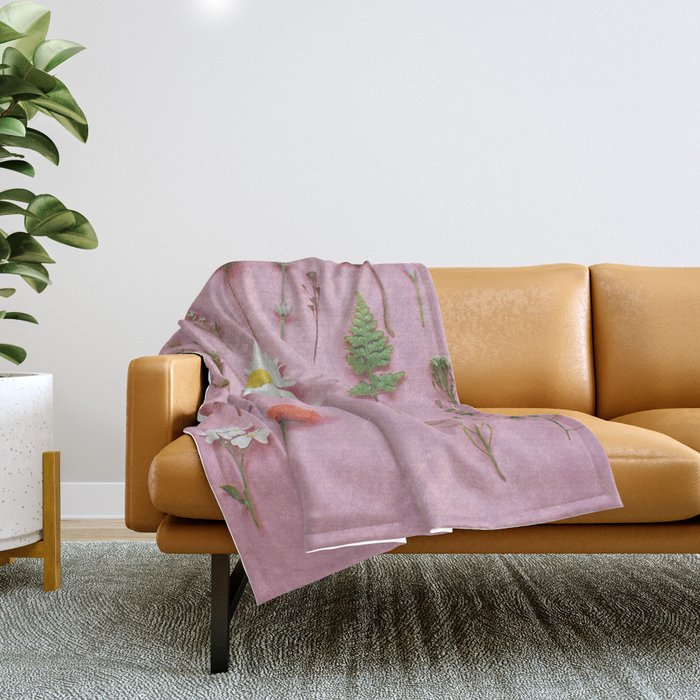 Wild Flowers Throw Blanket Gallery Image 1