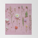 Wild Flowers Throw Blanket Gallery Image 2