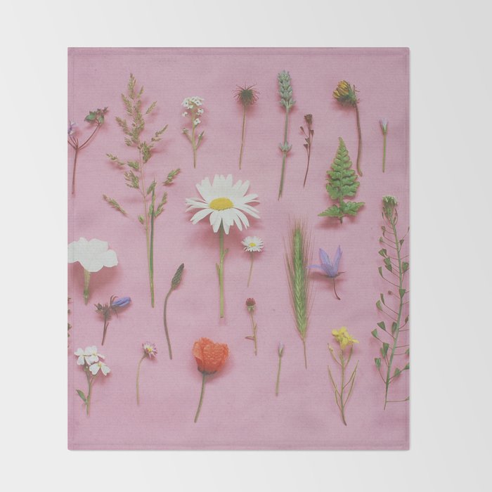 Wild Flowers Throw Blanket Gallery Image 2