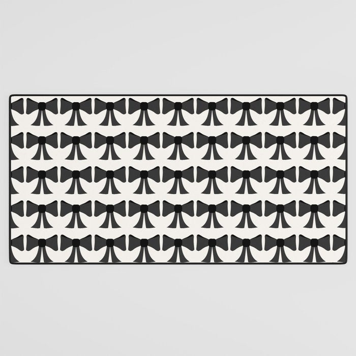 Vintage Bows I Black and White Desk Mat Gallery Image 3