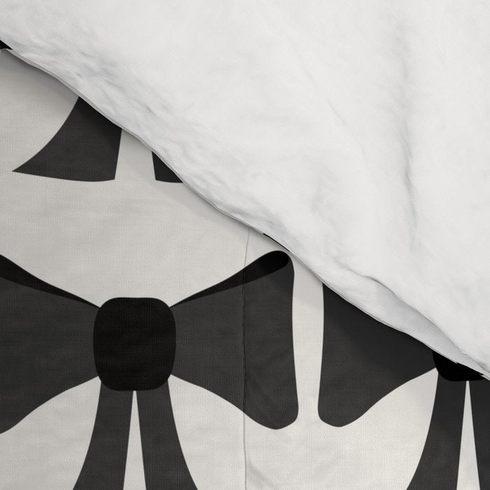 Vintage Bows I Black and White Comforter Gallery Image 4
