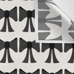 Vintage Bows I Black and White Wall Tapestry Gallery Image 3