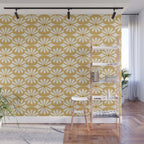 Solstice Boho Geometric Goldenrod Wall Mural Gallery Image 1