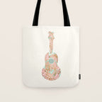 Modern Boho Ukulele Tote Bag Gallery Image 1