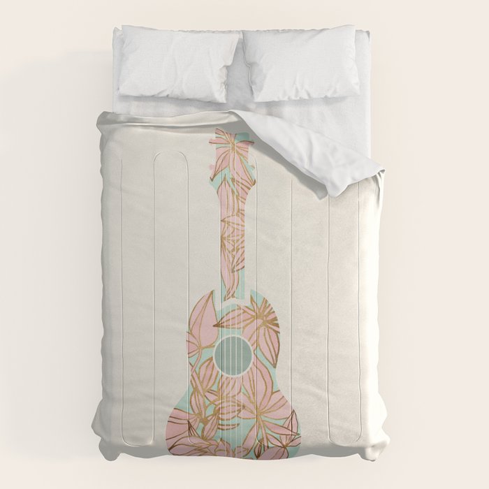 Modern Boho Ukulele Comforter Gallery Image 1