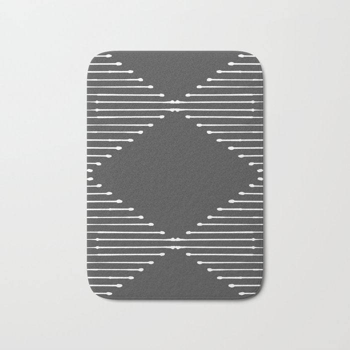 Geo (Dark Gray) Bath Mat Gallery Image 1