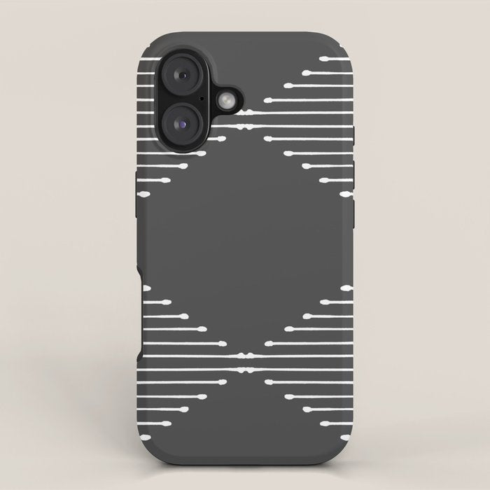 Geo (Dark Gray) iPhone Case Gallery Image 1