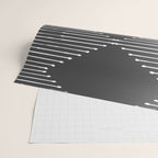 Geo (Dark Gray) Wrapping Paper Gallery Image 2