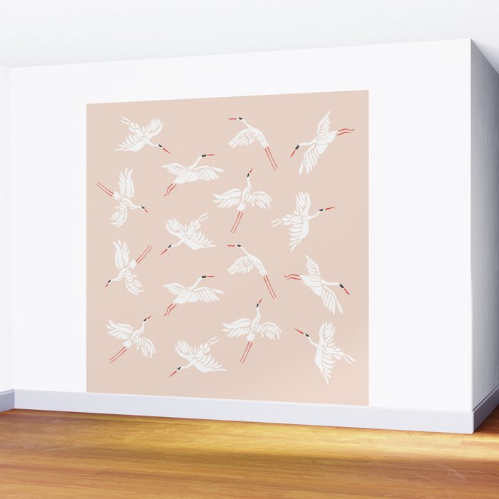 Crane Dance Wall Mural Gallery Image 2