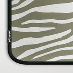 Olive Zebra Animal Print Laptop Sleeve Gallery Image 3