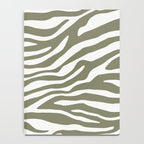 Olive Zebra Animal Print Notebook Gallery Image 4