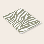 Olive Zebra Animal Print Notebook Gallery Image 2