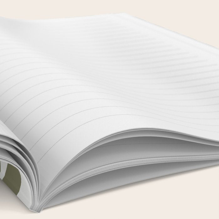 Olive Zebra Animal Print Notebook Gallery Image 2