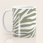Olive Zebra Animal Print Coffee Mug Gallery Image 3