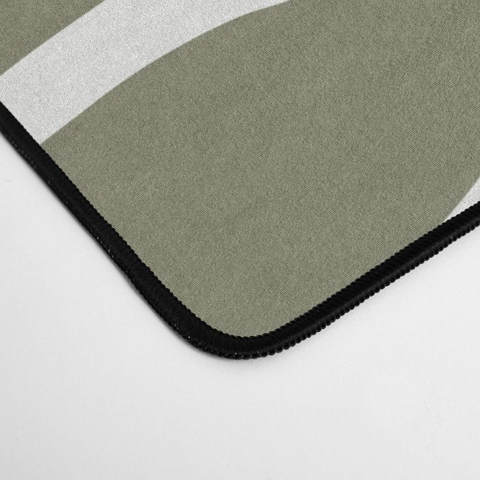 Olive Zebra Animal Print Desk Mat Gallery Image 4