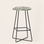 Olive Zebra Animal Print Stool Gallery Image 1