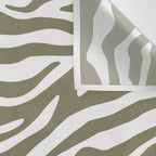 Olive Zebra Animal Print Wall Tapestry Gallery Image 3