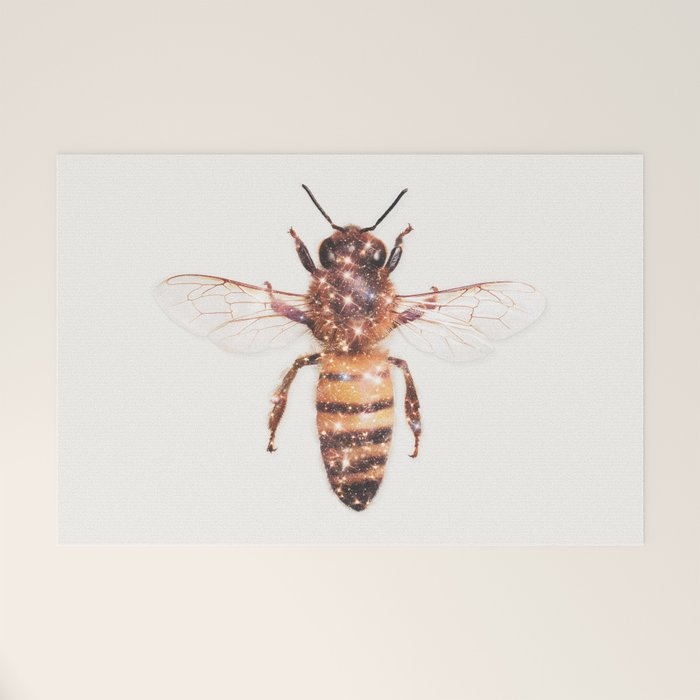 GLITTER BEE Welcome Mat Gallery Image 1