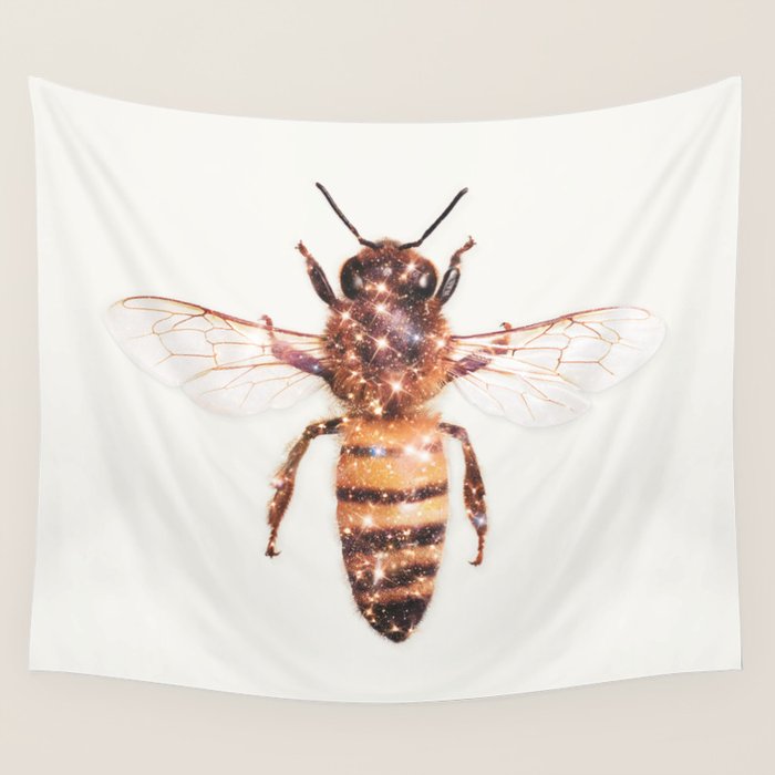 GLITTER BEE Wall Tapestry Gallery Image 4