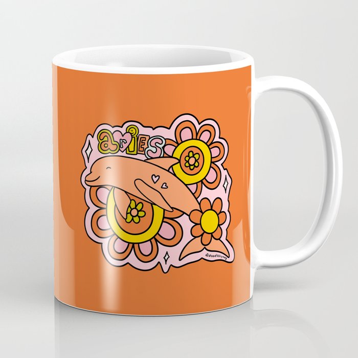 Aries Dolphins Coffee Mug Gallery Image 1