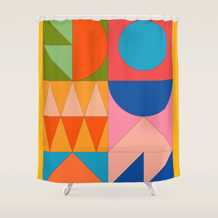 Geometric Shapes 237 Shower Curtain Gallery Image 1
