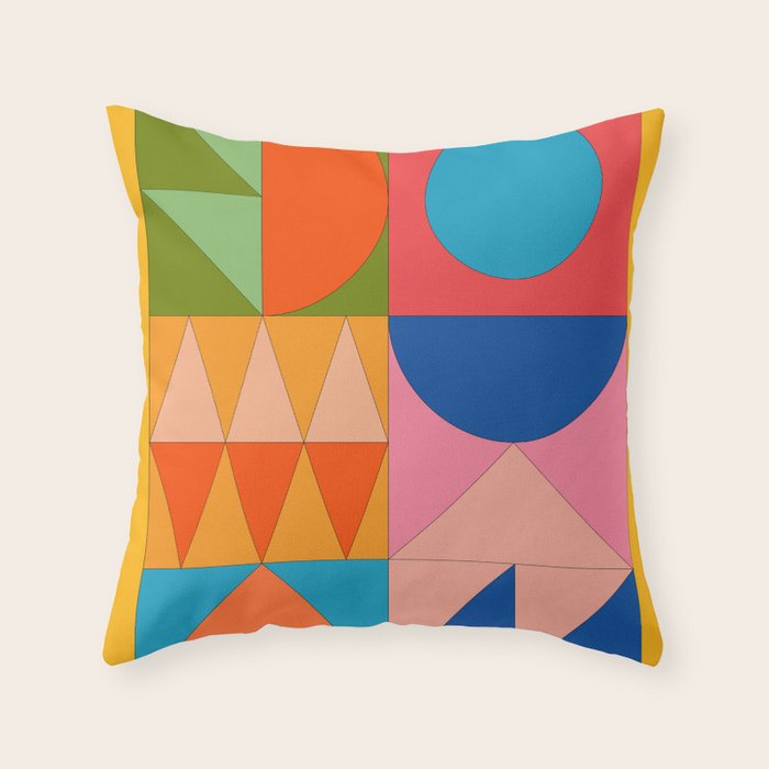 Geometric Shapes 237 Throw Pillow Gallery Image 6