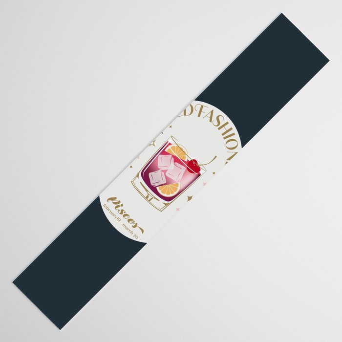Old Fashioned Cocktail Zodiac Sign Table Runner Gallery Image 3