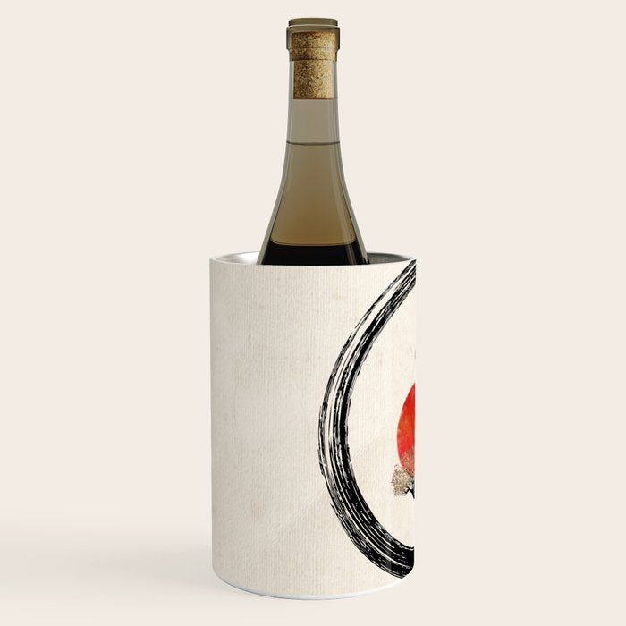 Enso Circle and Bonsai Tree on Canvas Wine Chiller Gallery Image 2