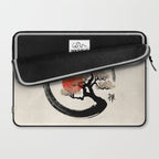 Enso Circle and Bonsai Tree on Canvas Laptop Sleeve Gallery Image 2
