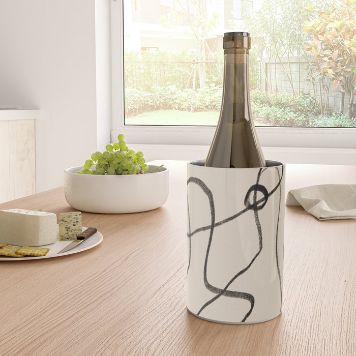 Line art nude surrealism Wine Chiller Gallery Image 4