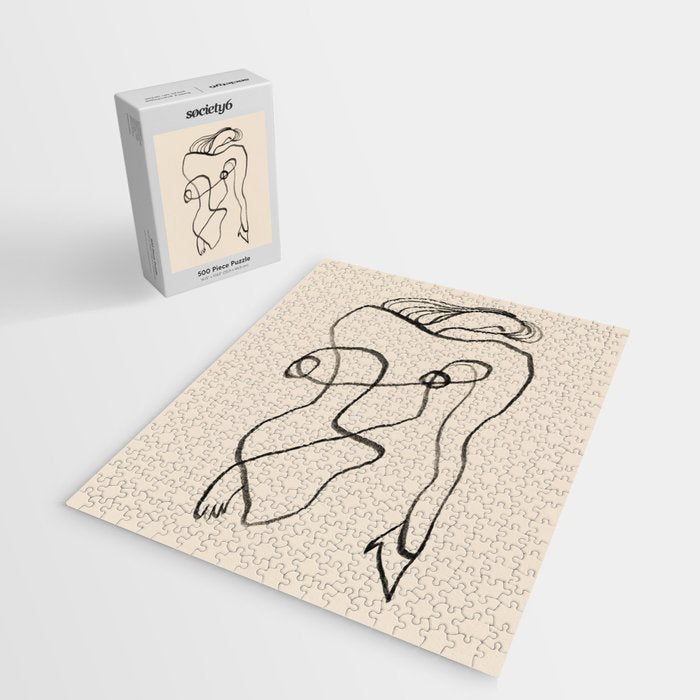 Line art nude surrealism Jigsaw Puzzle Gallery Image 2