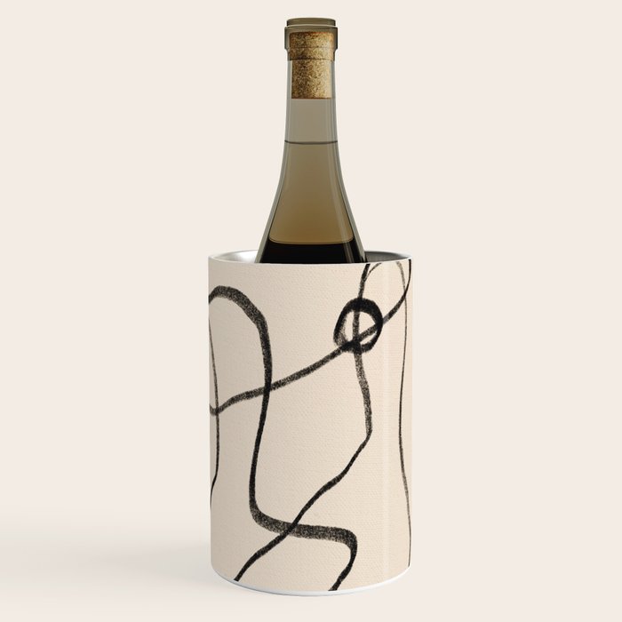 Line art nude surrealism Wine Chiller Gallery Image 1