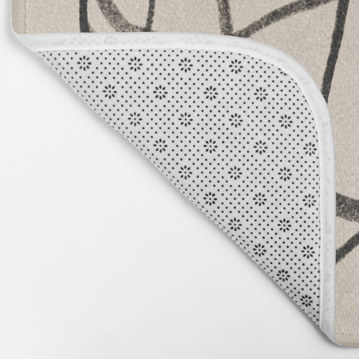 Line art nude surrealism Bath Mat Gallery Image 2