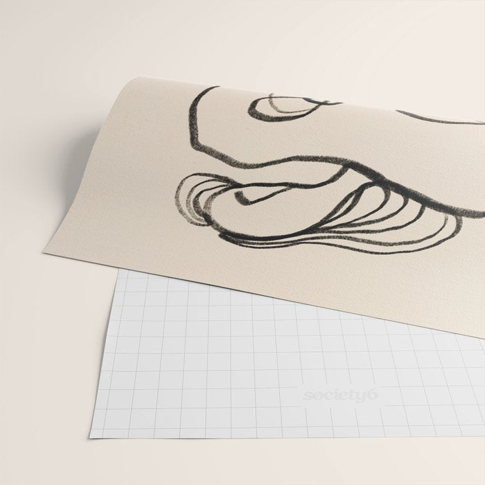 Line art nude surrealism Wrapping Paper Gallery Image 2