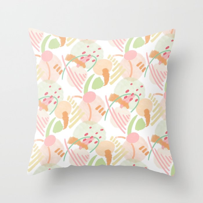 Abstract Spring  Throw Pillow Gallery Image 6