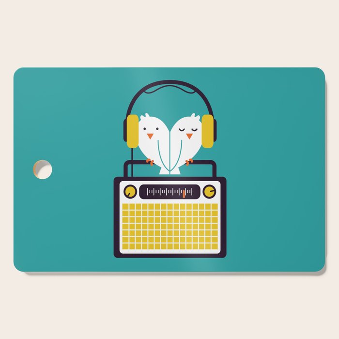 Radio Mode Love Cutting Board Gallery Image 1