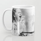 The Happiness of Little Girls and Great Danes black and white photograph Coffee Mug Gallery Image 3