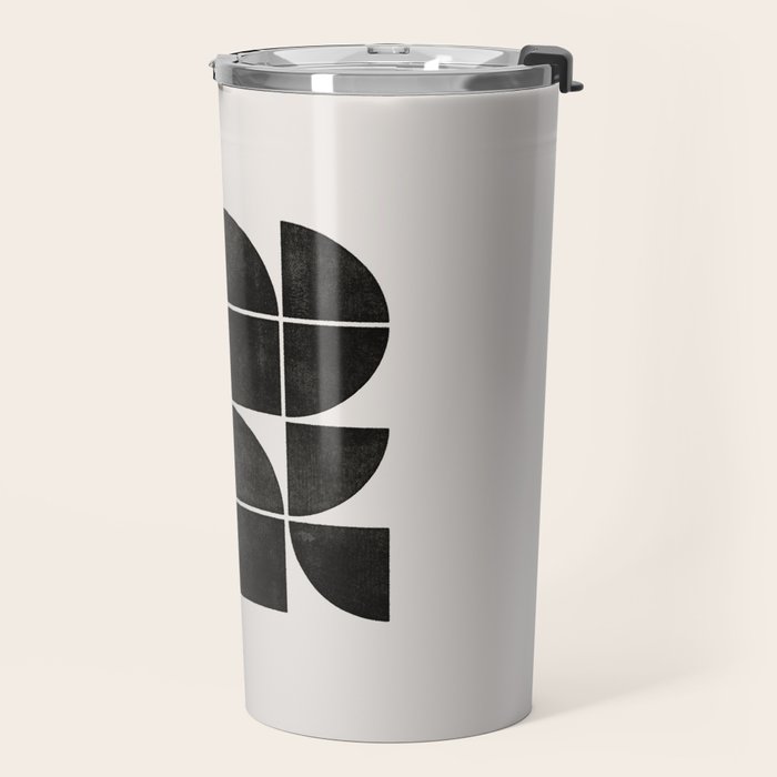 Mid-Century Modern No.35 - Woodblock Print Travel Mug Gallery Image 2