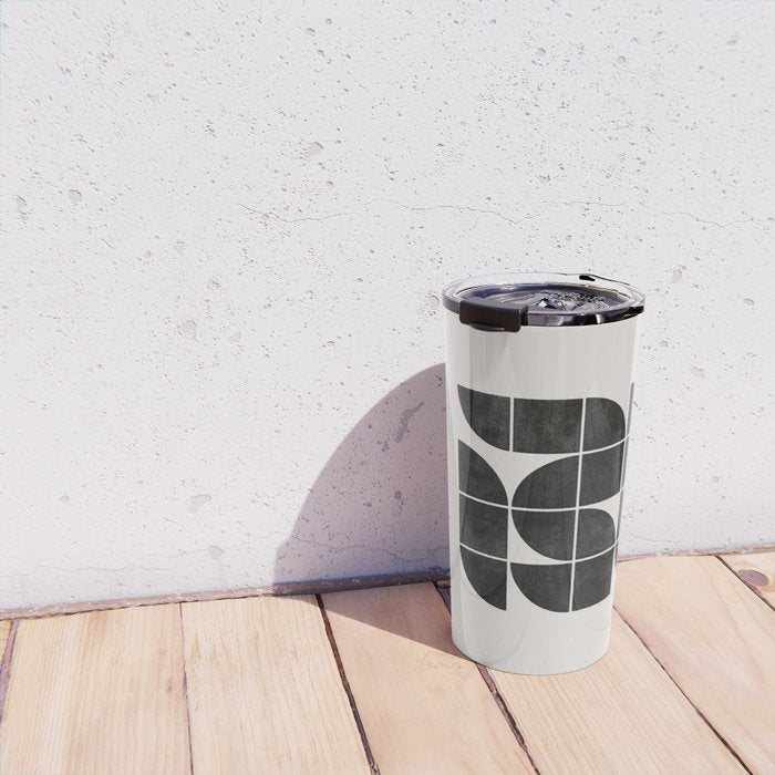 Mid-Century Modern No.35 - Woodblock Print Travel Mug Gallery Image 4