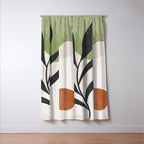 Minimal Abstract Art Plant Window Curtain Gallery Image 3
