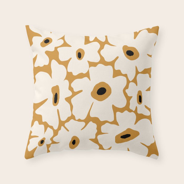 Boho botanicl summer 2 Throw Pillow Gallery Image 1