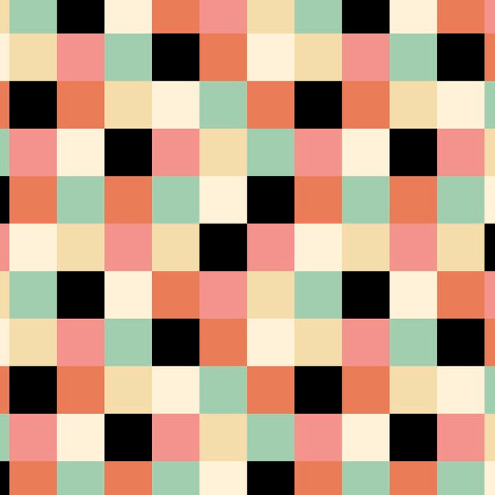 Bold Retro Checks Pattern - Small XXXIV Coffee Mug Gallery Image 2