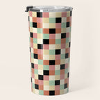 Bold Retro Checks Pattern - Small XXXIV Travel Mug Gallery Image 3